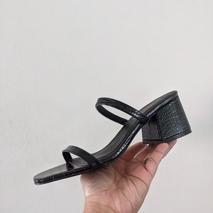 Therapy Brand Women's Croc Block Heel Sandal - 8